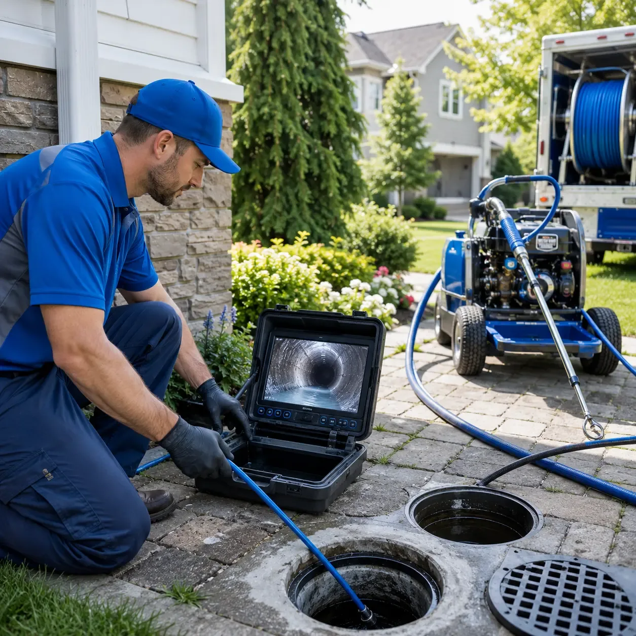 Outdoor drain cleaning professionals serving Oakville, IN